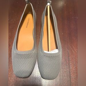Lucky Brand Textured Gray Flats NEW NO BOX